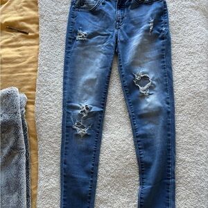 KanCan Distressed Blue Skinny Jeans